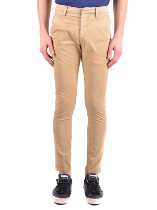 "Dondup Hosen im Sale | Dondup Herrenhose Beige Frühling Sommer Baumwolle Mix online kaufen"|Planet-Deluxe