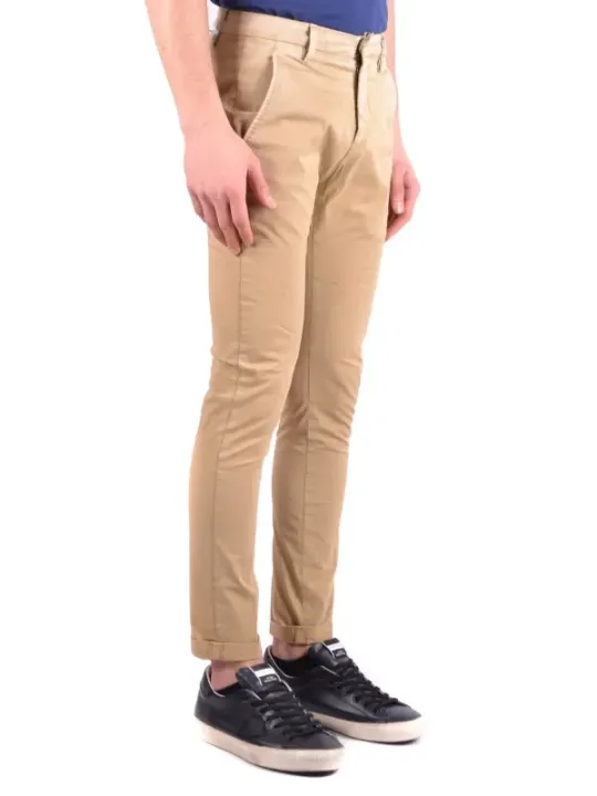 "Dondup Hosen im Sale | Dondup Herrenhose Beige Frühling Sommer Baumwolle Mix online kaufen"|Planet-Deluxe