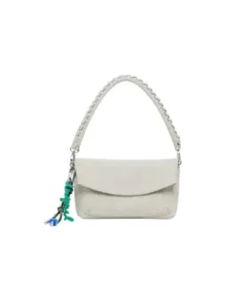 Desigual Herbst Handtasche Beige - Einzelstück mit Druckknopf