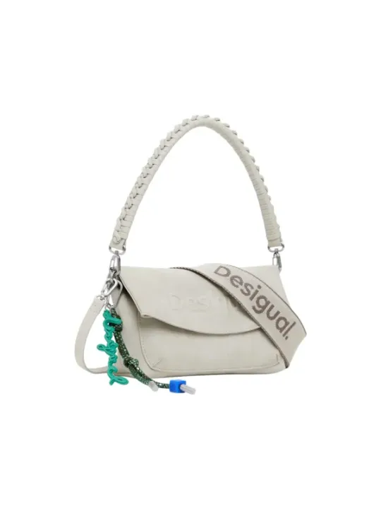 "Desigual Einzelstücke & Seltenheiten im Sale | Desigual Herbst Handtasche Beige mit Druckknopfverschluss online kaufen"|Planet-Deluxe