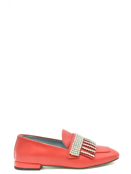 "Chiara Ferragni Halbschuhe im Sale | Chiara Ferragni Rote Strass Slip-On Halbschuhe Damen online kaufen"|Planet-Deluxe