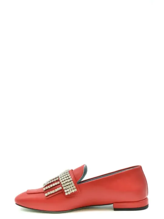 "Chiara Ferragni Halbschuhe im Sale | Chiara Ferragni Rote Strass Slip-On Halbschuhe Damen online kaufen"|Planet-Deluxe