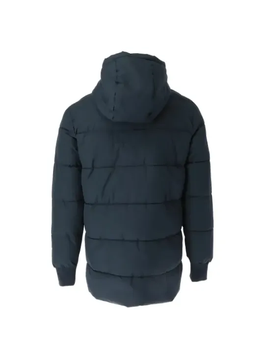 Kapuzenpufferjacke in Anthrazitgrau