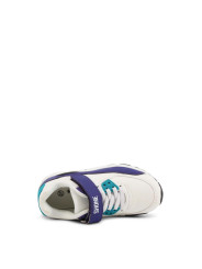 Weiß-lila Shone Sneaker mit Riemen