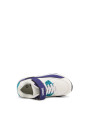 Weiß-lila Shone Sneaker mit Riemen