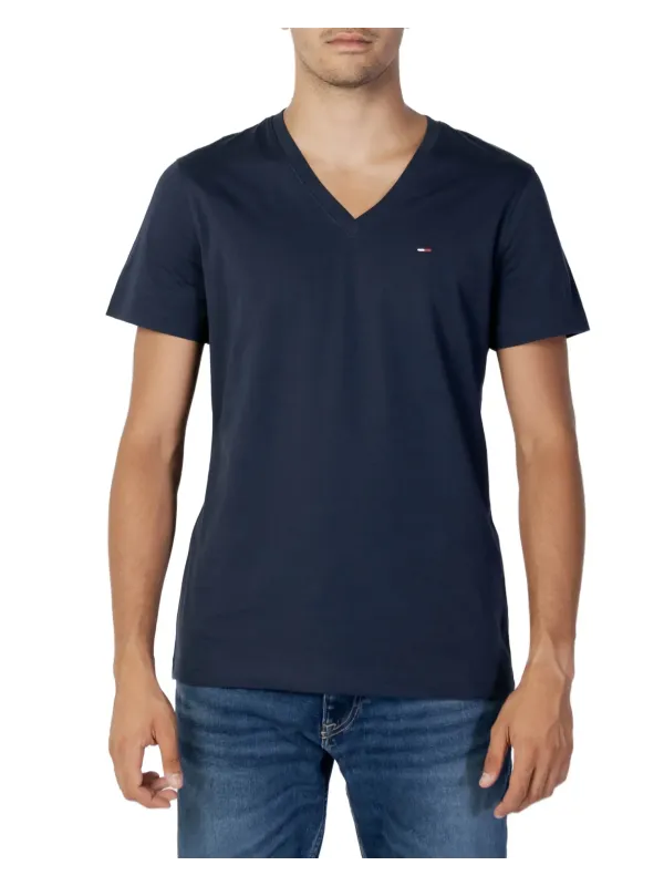 Tommy Hilfiger dunkelblaue Piqué V-Neck Tommy Hilfiger dunkelblaue Piqué V-Neck