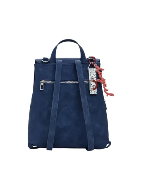 "Desigual Einzelstücke & Seltenheiten im Sale | Desigual Damen Rucksack Blau Herbst Winter 28x24x10 online kaufen"|Planet-Deluxe
