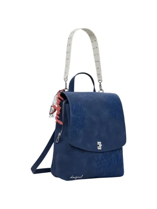 "Desigual Einzelstücke & Seltenheiten im Sale | Desigual Damen Rucksack Blau Herbst Winter 28x24x10 online kaufen"|Planet-Deluxe
