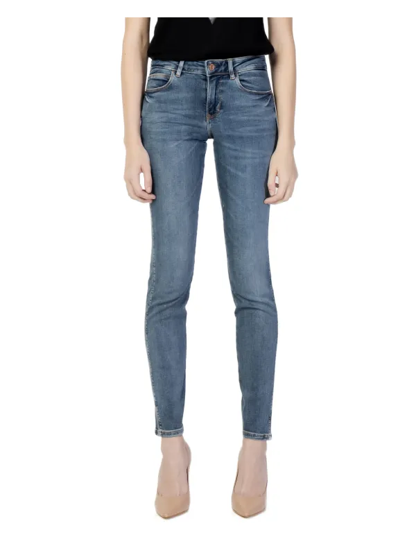 Mitteltiefe blaue Guess Skinny-Jeans aus Denim Mitteltiefe blaue Guess Skinny-Jeans aus Denim
