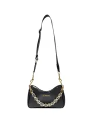 "Love Moschino Einzelstücke & Seltenheiten im Sale | Love Moschino Herbst Winter Schultertasche Schwarz online kaufen"|Planet-Deluxe