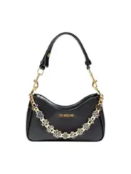 "Love Moschino Einzelstücke & Seltenheiten im Sale | Love Moschino Herbst Winter Schultertasche Schwarz online kaufen"|Planet-Deluxe