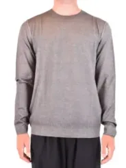 "Dondup Pullover im Sale | Herren Pullover Dondup - Grauer Wollpullover für Herbst/Winter mit Rundhalsausschnitt und langen Ärmeln | Artikelcode: V_23586 online kaufen"|Planet-Deluxe