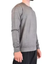 "Dondup Pullover im Sale | Herren Pullover Dondup - Grauer Wollpullover für Herbst/Winter mit Rundhalsausschnitt und langen Ärmeln | Artikelcode: V_23586 online kaufen"|Planet-Deluxe
