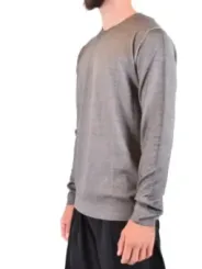 "Dondup Pullover im Sale | Herren Pullover Dondup - Grauer Wollpullover für Herbst/Winter mit Rundhalsausschnitt und langen Ärmeln | Artikelcode: V_23586 online kaufen"|Planet-Deluxe