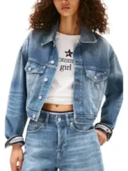 "Tommy Hilfiger Jeans Blazer im Sale | Tommy Hilfiger Jeans - Tommy Hilfiger Jeans Giacca Donna online kaufen"|Planet-Deluxe