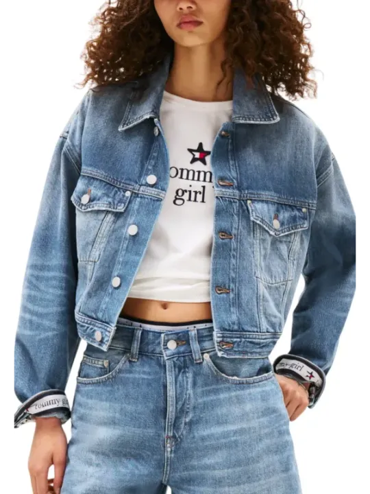 "Tommy Hilfiger Jeans Blazer im Sale | Tommy Hilfiger Jeans - Tommy Hilfiger Jeans Giacca Donna online kaufen"|Planet-Deluxe