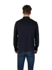 "Armani Exchange Poloshirts im Sale | Armani Exchange Herrenpolo - Langarm-Poloshirt mit Printmuster für Herbst/Winter, Blau online kaufen"|Planet-Deluxe