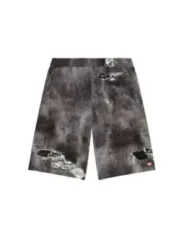 "Diesel Bermudas im Sale | Diesel Herren Bermuda Shorts - Schwarz, Zerrissen und Abgenutzt - 100% Baumwolle für Frühling/Sommer online kaufen"|Planet-Deluxe