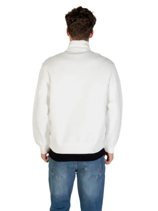 "Armani Exchange Sweatshirts im Sale | Armani Exchange Herren Fleece-Sweatshirt - Weiß, Langarm, Herbst/Winter Kollektion online kaufen"|Planet-Deluxe