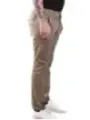 "Dondup Hosen im Sale | Dondup Herren Pantaloni - Beige Frühlings-/Sommerhose aus 100% Baumwolle mit Reißverschluss und Knopf online kaufen"|Planet-Deluxe