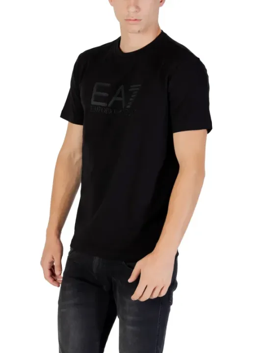 "Ea7 T-Shirts im Sale | EA7 Herren TShirt HerbstWinter Schwarz mit Druck online kaufen"|Planet-Deluxe