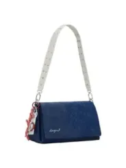 "Desigual Einzelstücke & Seltenheiten im Sale | Desigual Damen Blumenhandtasche Blau Herbst/Winter online kaufen"|Planet-Deluxe