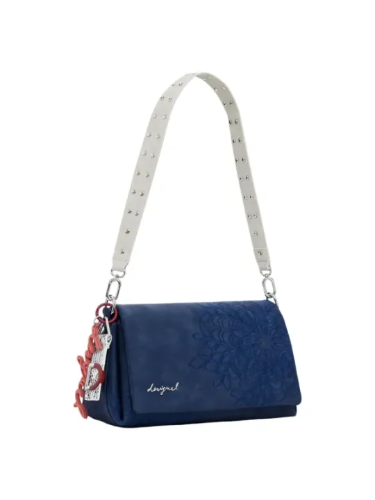 "Desigual Einzelstücke & Seltenheiten im Sale | Desigual Damen Blumenhandtasche Blau Herbst/Winter online kaufen"|Planet-Deluxe
