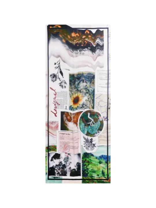 "Desigual Halstücher im Sale | Desigual Damen Herbst-Winter Schal Grün Bunt 80x180 cm online kaufen"|Planet-Deluxe