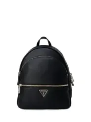 Schwarzer Leder Guess Rucksack stilvoll