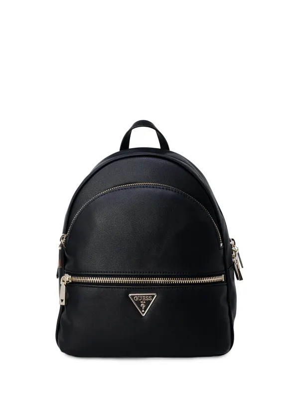 Schwarzer Leder Guess Rucksack stilvoll Schwarzer Leder Guess Rucksack stilvoll