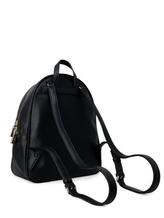 Schwarzer Lederrucksack moderner Stil