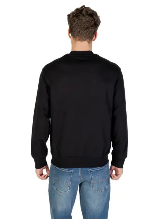 "Armani Exchange Sweatshirts im Sale | Armani Exchange Herren Fleece Schwarz Druck Langarm online kaufen"|Planet-Deluxe