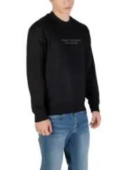 "Armani Exchange Sweatshirts im Sale | Armani Exchange Herren Fleece Schwarz Druck Langarm online kaufen"|Planet-Deluxe