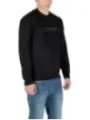 "Armani Exchange Sweatshirts im Sale | Armani Exchange Herren Fleece Schwarz Druck Langarm online kaufen"|Planet-Deluxe