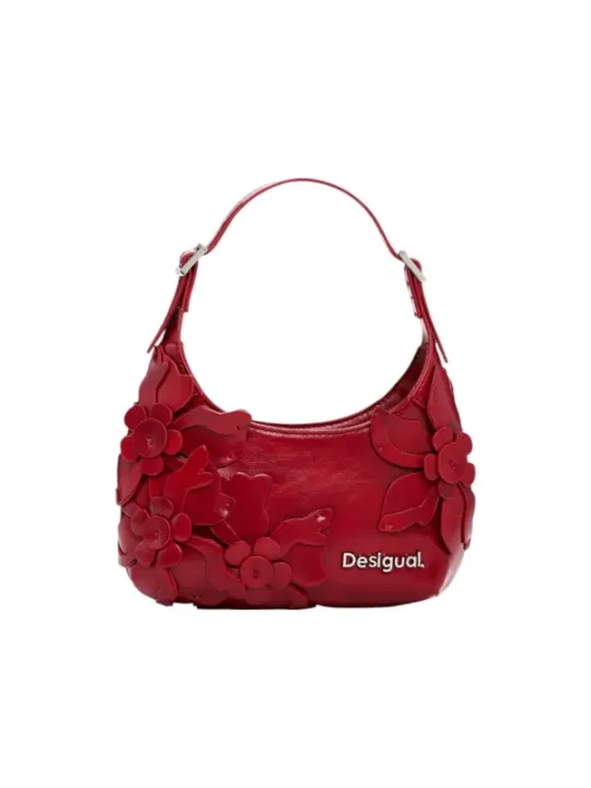 "Desigual Einzelstücke & Seltenheiten im Sale | Desigual Damen Handtasche Herbst Winter Rot Blumenmuster online kaufen"|Planet-Deluxe