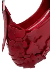 "Desigual Einzelstücke & Seltenheiten im Sale | Desigual Damen Handtasche Herbst Winter Rot Blumenmuster online kaufen"|Planet-Deluxe