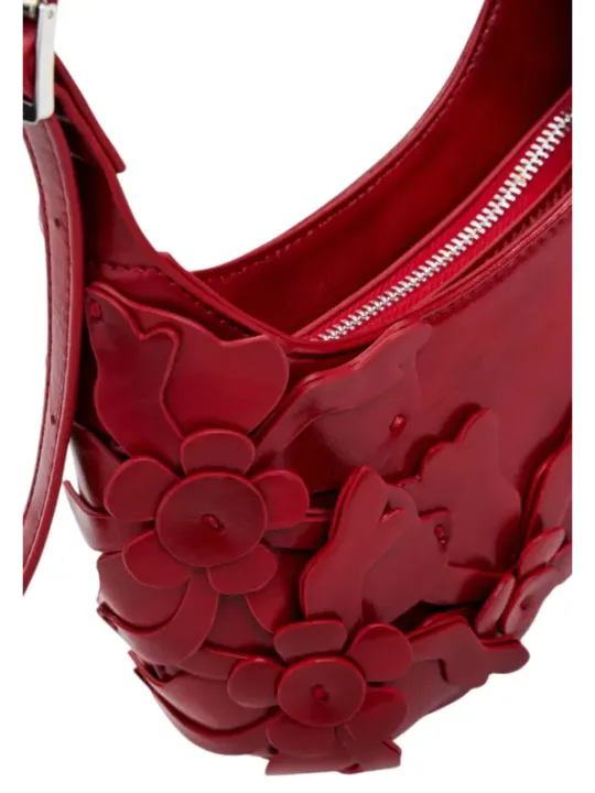 "Desigual Einzelstücke & Seltenheiten im Sale | Desigual Damen Handtasche Herbst Winter Rot Blumenmuster online kaufen"|Planet-Deluxe
