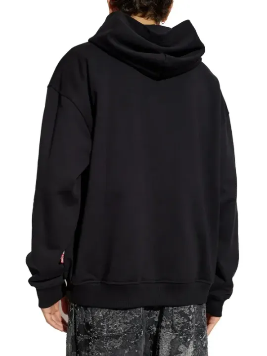 "Diesel Sweatshirts im Sale | Diesel Herren Fleece Hoodie Schwarz mit Druck für Herbst/Winter online kaufen"|Planet-Deluxe
