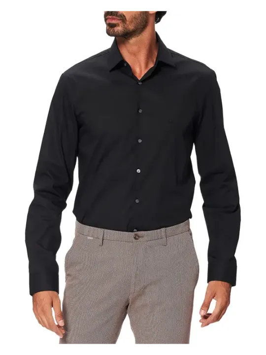 Schwarzes Calvin Klein Hemd langärmelig