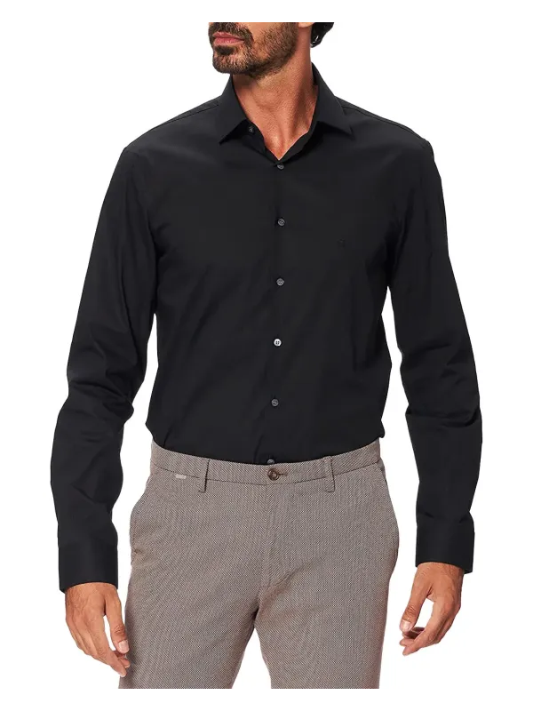 Schwarzes Calvin Klein Hemd langärmelig
