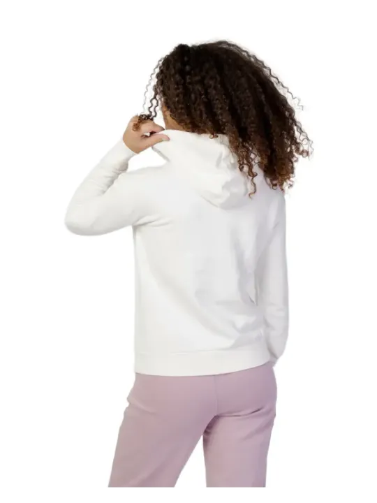 Weiße Fila Cropped Kapuzenpullover Damen