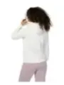 Weiße Fila Cropped Kapuzenpullover Damen