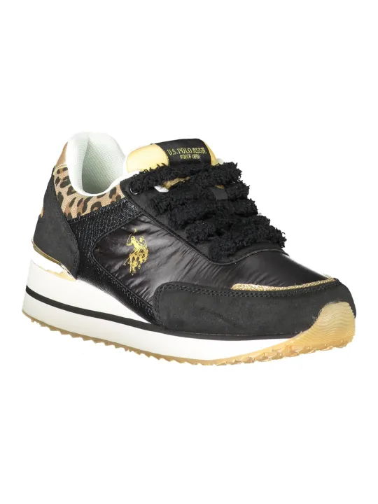 "U.S. POLO   BEST PRICE Sneakers im Sale | US POLO BESTER PREIS SCHWARZE DAMEN-SPORTSCHUHE online kaufen"|Planet-Deluxe