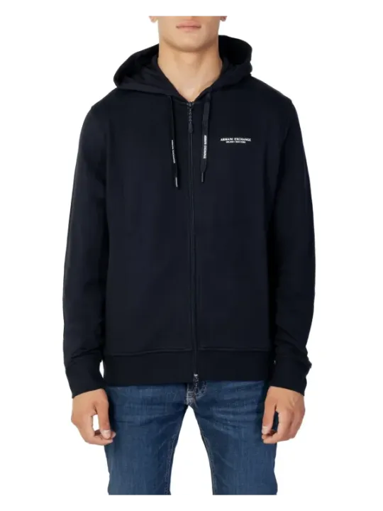 Schwarzer Armani Exchange Zip-Hoodie für Herren