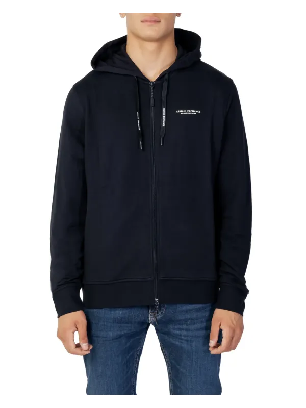 Schwarzer Armani Exchange Zip-Hoodie für Herren