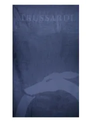 "Trussardi Badehosen im Sale | Trussardi Strandtuch 88x190 cm Logo Stickerei Dunkelblau online kaufen"|Planet-Deluxe