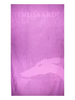 Luxuriöses Trussardi Strandtuch Lila 88x190 cm