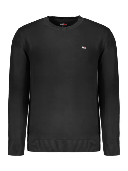 "Tommy Hilfiger Pullover im Sale | Bio Baumwolle Rundhals Pullover mit Logo Tommy Hilfiger online kaufen"|Planet-Deluxe