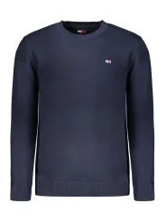 Tommy Hilfiger Herrenpullover Blau - Bio-Baumwolle, Logo