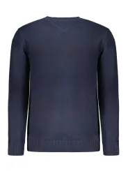 Tommy Hilfiger Herrenpullover Blau - Bio-Baumwolle, Logo